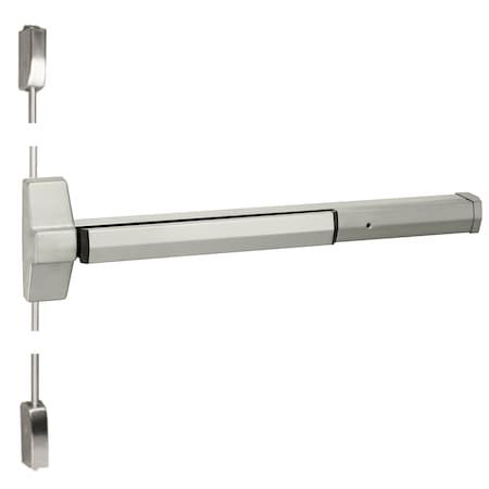 Yale Grade 1 Surface Vertical Rod Exit Device, 36" x 96", US32D 7110 36 630